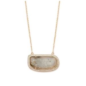 Melanie Auld Moonstone Slice Necklace